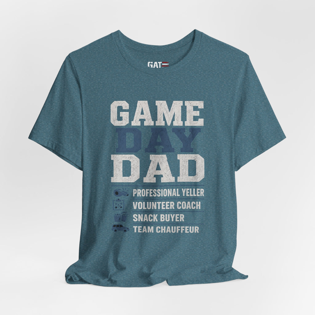 Game Day Dad Shirt, Father's Day Gift for Dad, Football Dad Tee, Baseball Dad Shirt, Team Chauffeur Coach Dad Tee