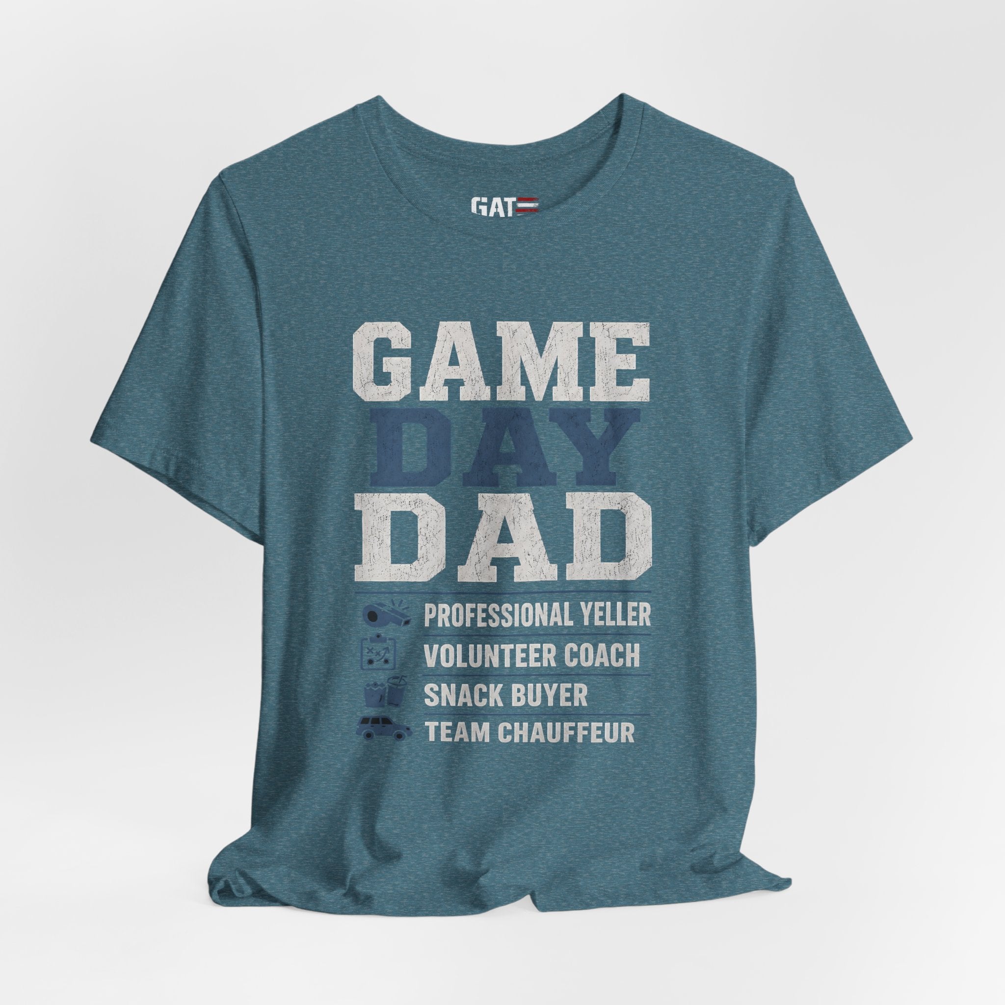 Game Day Dad Shirt, Father's Day Gift for Dad, Football Dad Tee, Baseball Dad Shirt, Team Chauffeur Coach Dad Tee