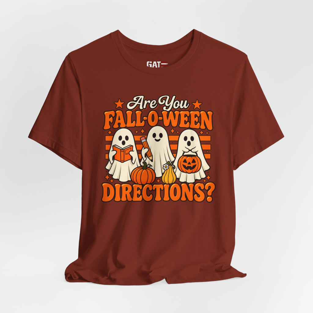 Halloween Teacher Shirt – Are You Falloween Directions? – product photo