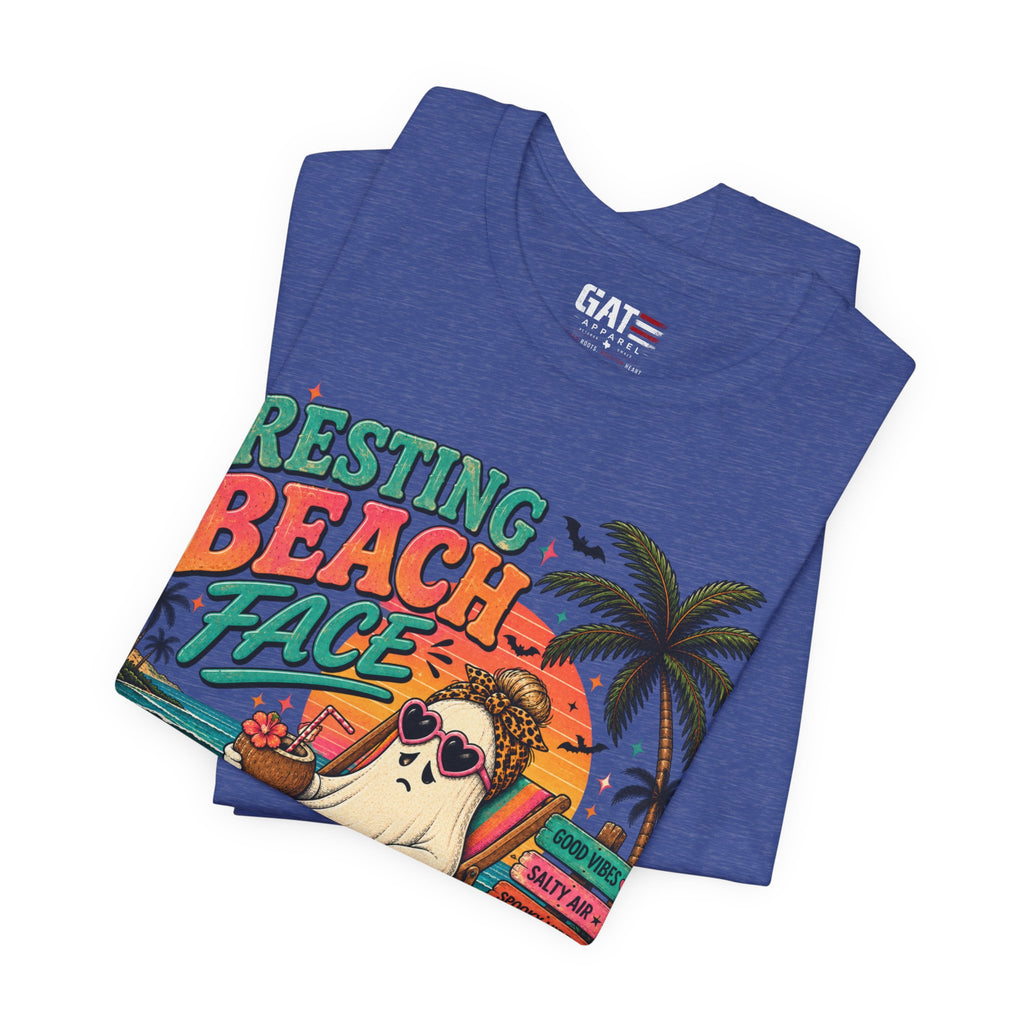 Summerween Spooky Beach Shirt | Tropical Ghost Tee Style 4