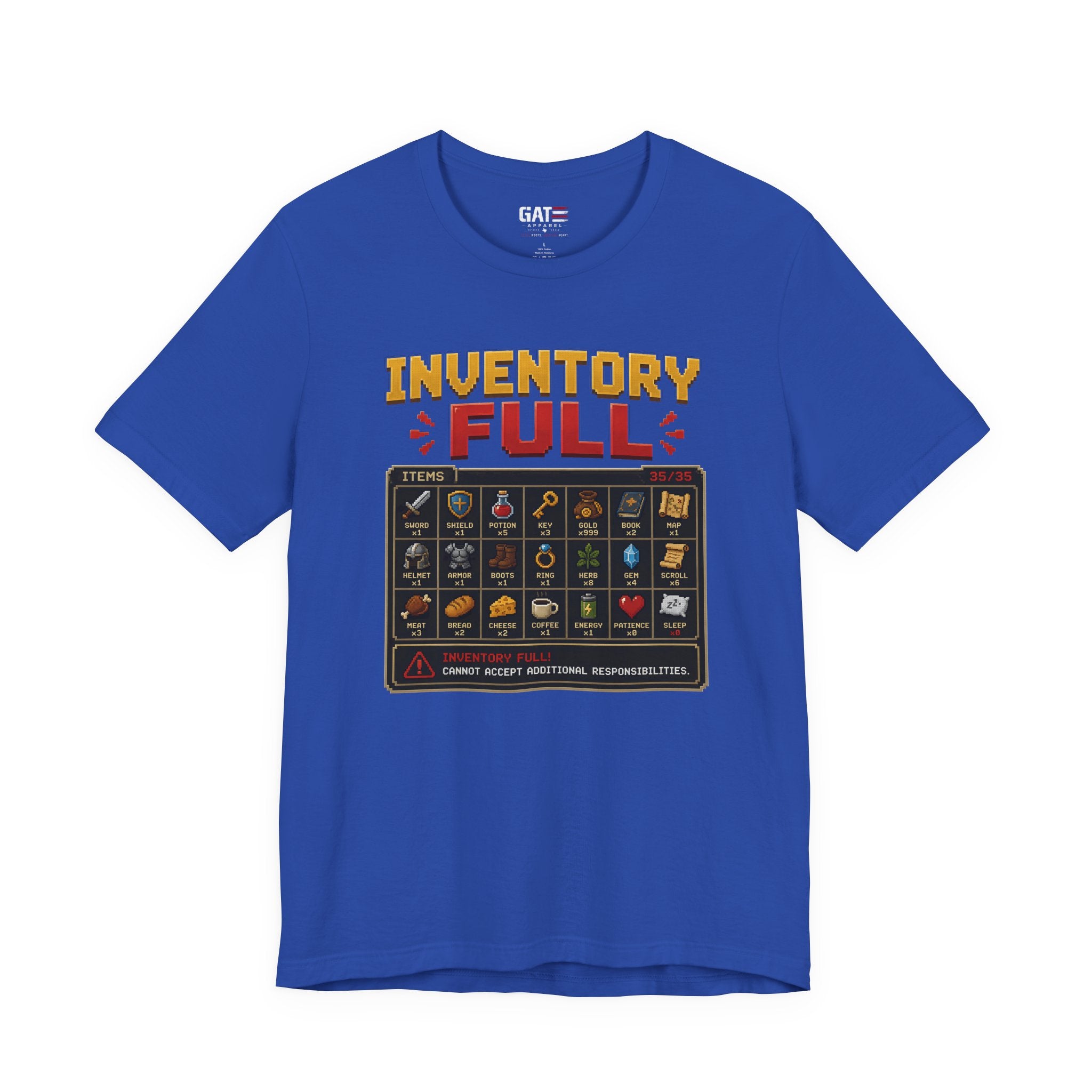 Inventory Full | Retro Gaming Shirt
