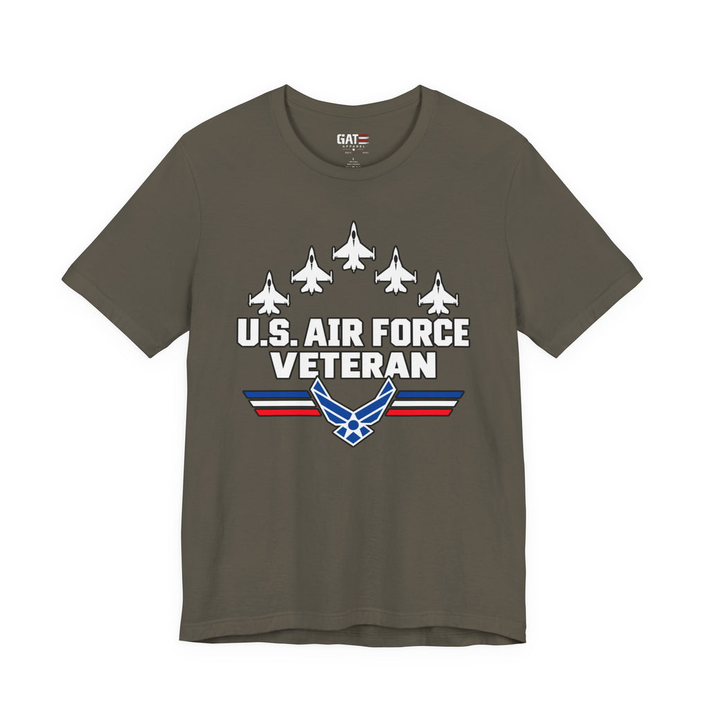 U.S. Air Force Veteran T-Shirt — Military Pride Tee with Jets & Emblem