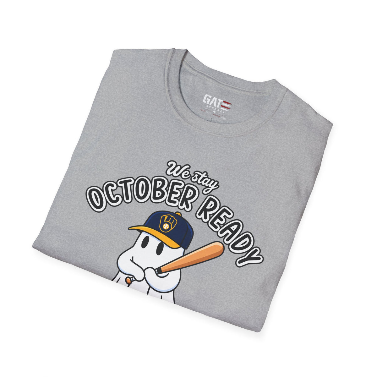 Milwaukee Halloween baseball graphic T-shirt mockup