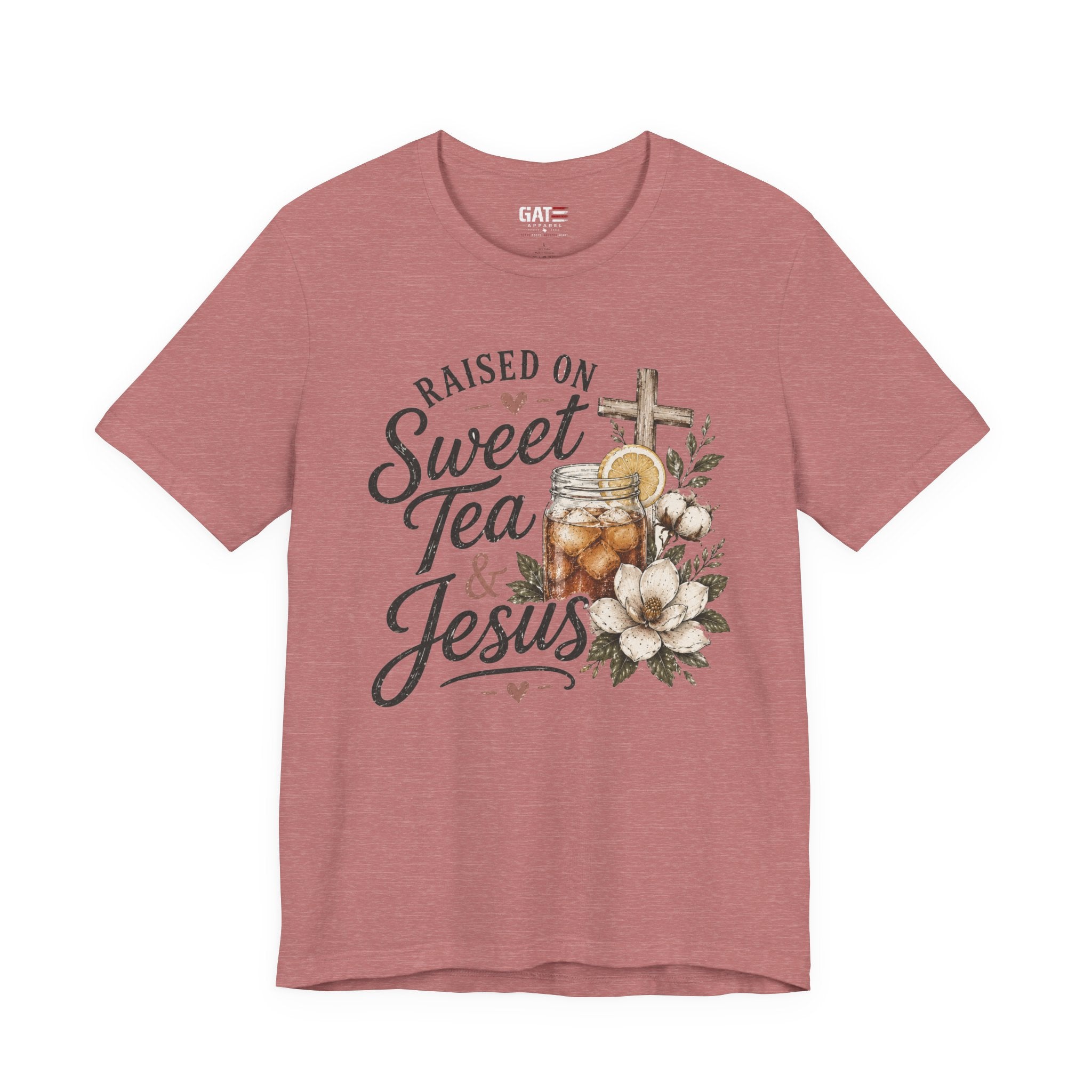 Southern Christian Shirt, Faith Graphic Tee, Sweet Tea Lover Shirt, Country Living Tee, Rustic Farmhouse Gift, Southern Mom Tee