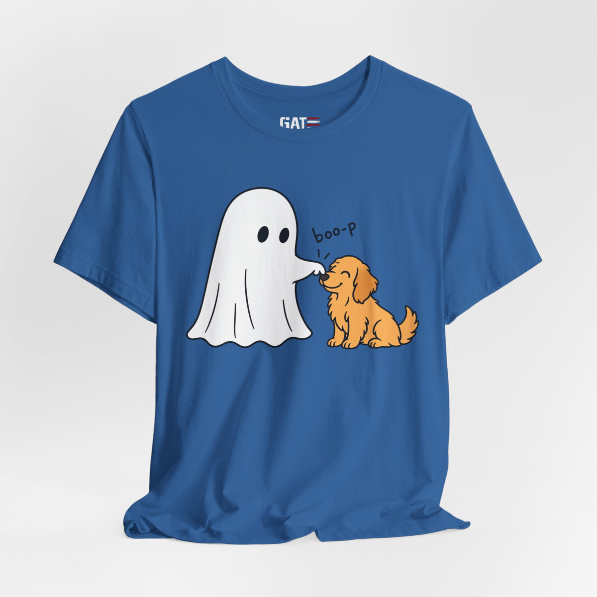 Halloween Ghost & Golden Retriever — "boo-p" Cute Dog Halloween T-Shirt