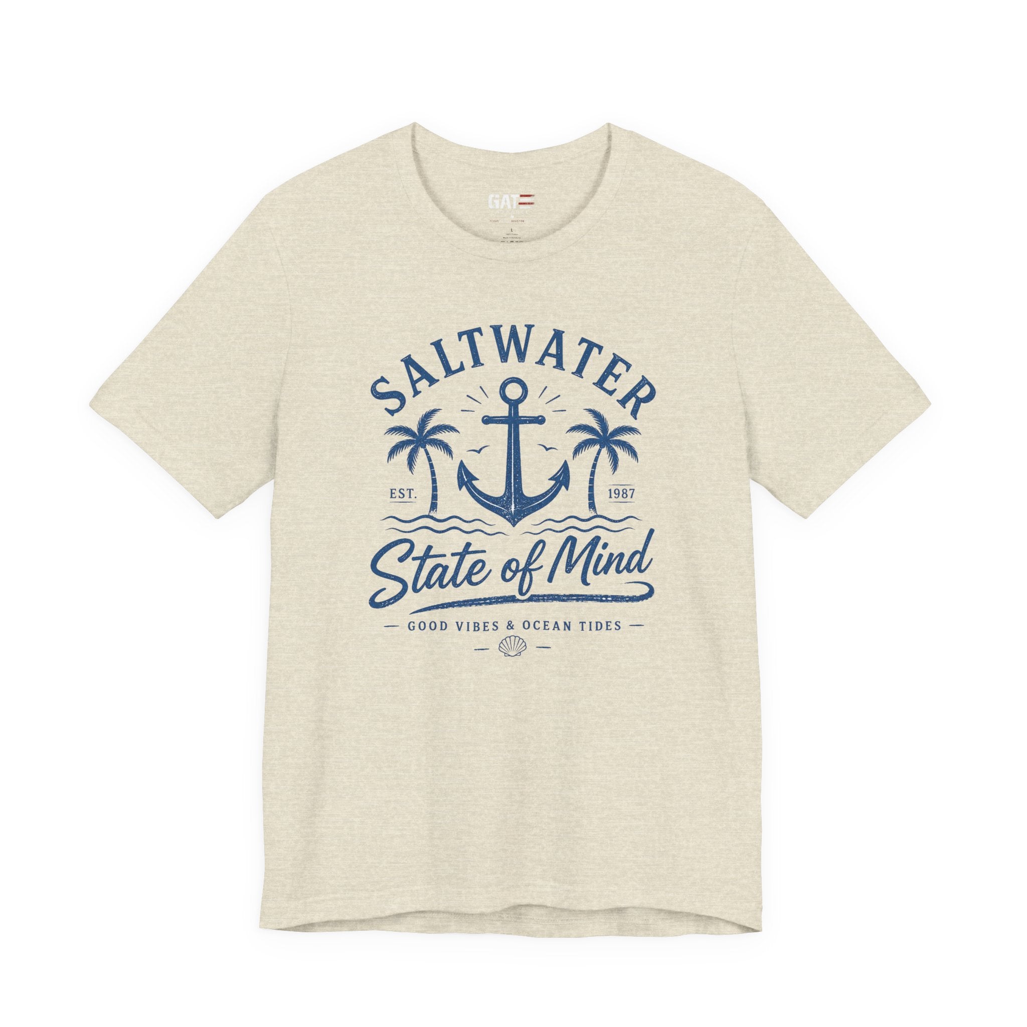 Saltwater State of Mind Tee — Anchor & Palm Beach T‑Shirt