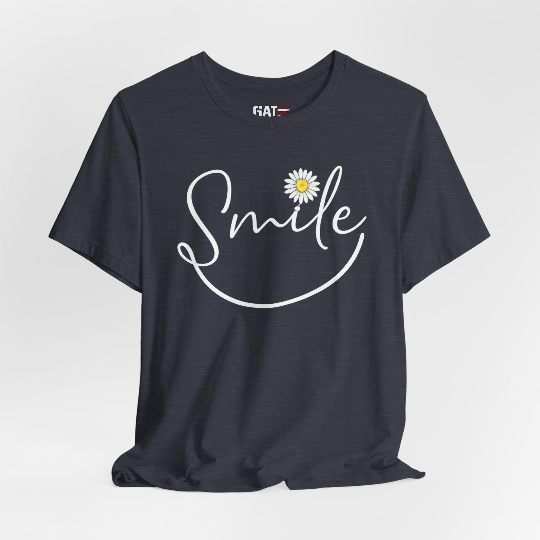 Smile Daisy Tee — Women's Floral Graphic T-Shirt