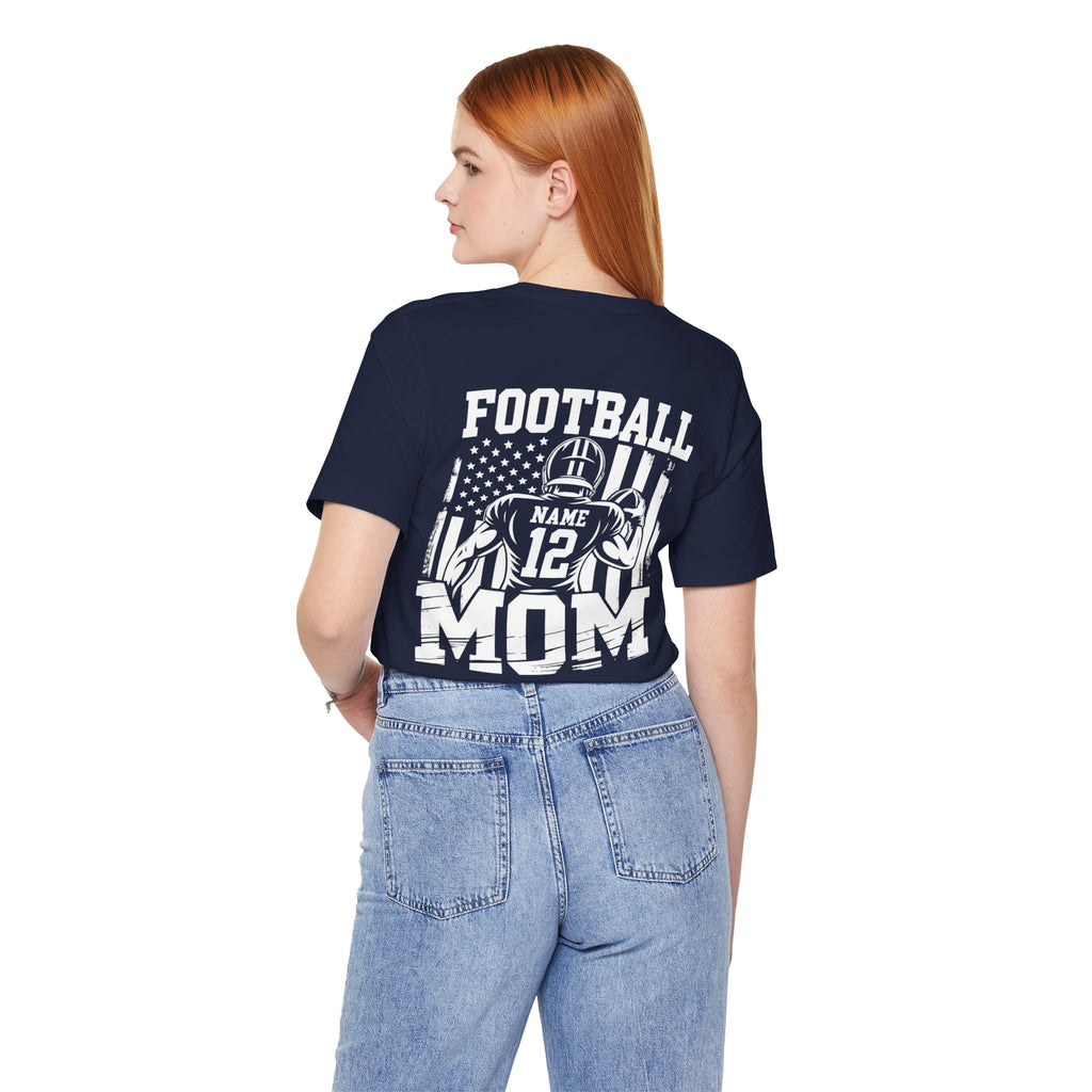 Football Mom Personalized Shirt Custom Player Name Number Game Day Tee