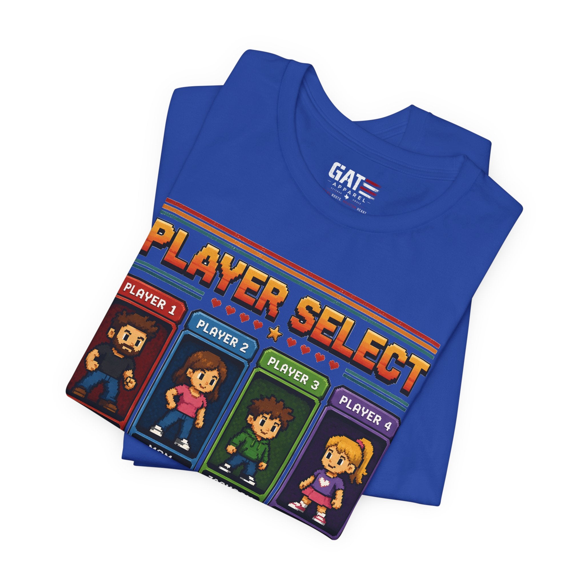 Personalized Gamer Family Shirt, Custom Family Gaming Shirt, Retro Video Game Family Tee, Gamer Dad Mom Kids Gift Shirt