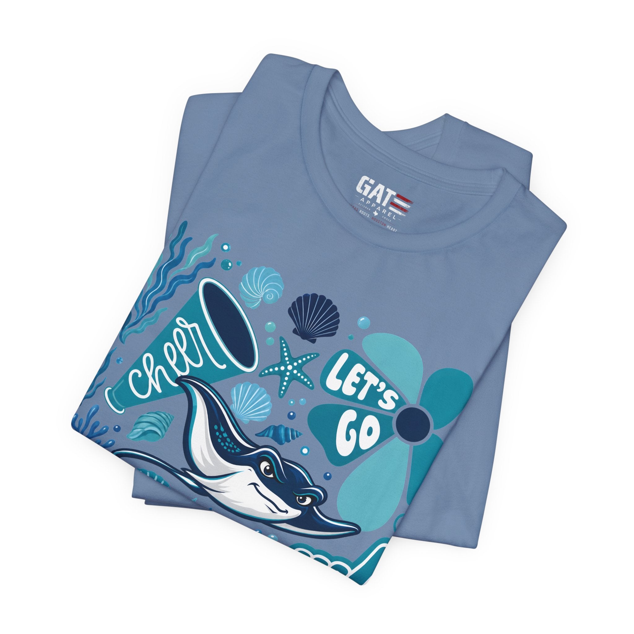 Melton Graphic Tee — 'Let's Go' Ocean Adventure T-Shirt