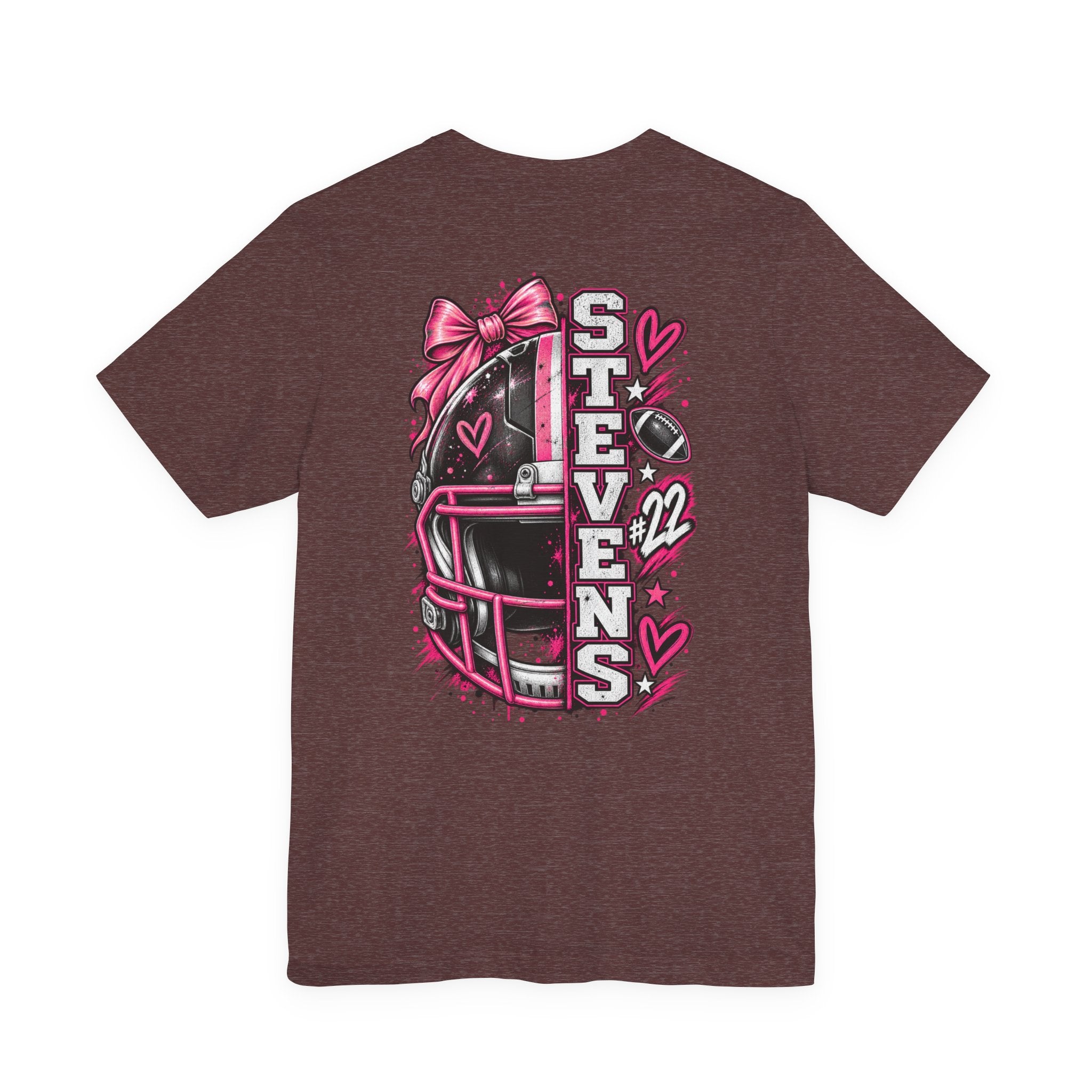 Football Mom Personalized Shirt Custom Player Name Number Helmet Game Day Tee