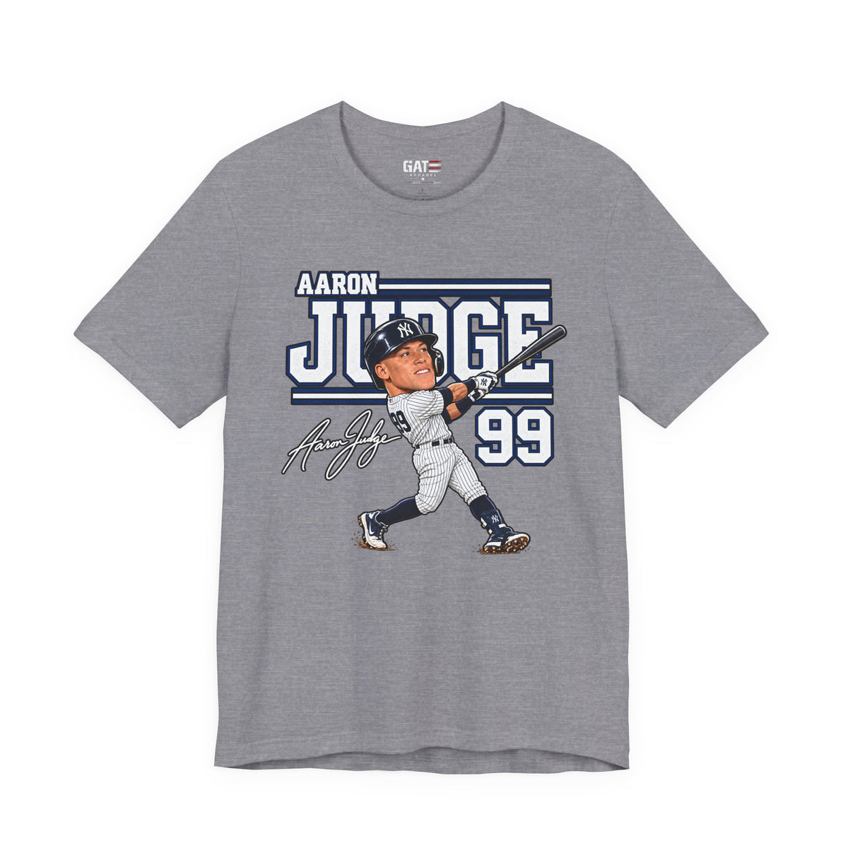 Aaron Judge Big Head Baseball Graphic Shirt – New York #99 Fan Tee