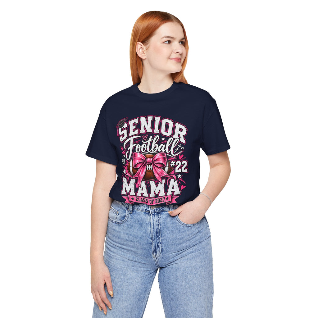 Football Mom Personalized Shirt Custom Player Name Number Helmet Game Day Tee
