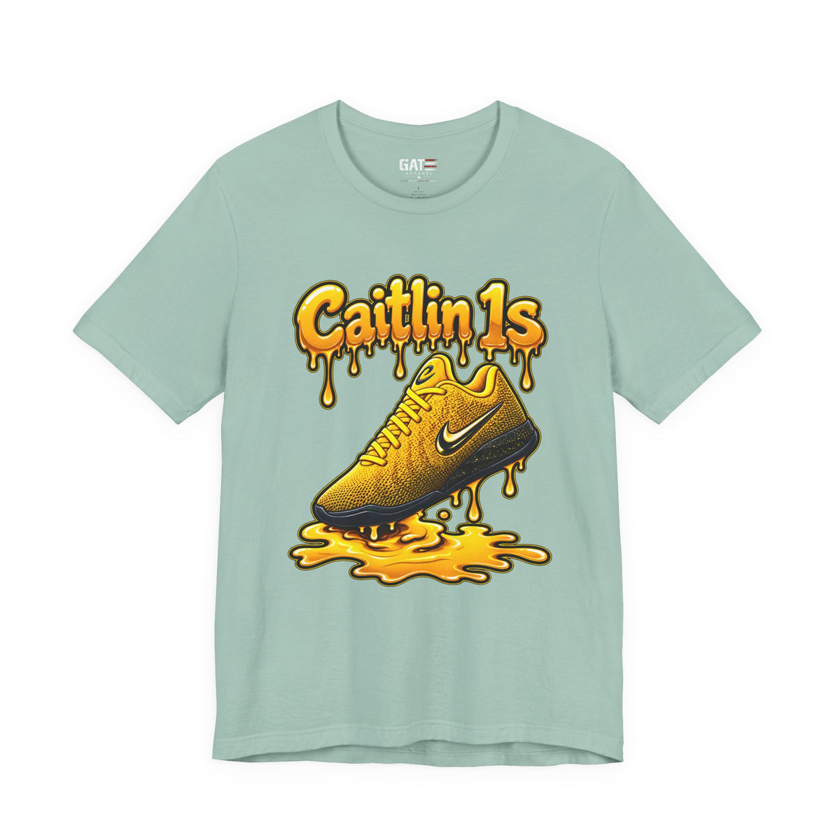 Caitlin Clark Caitlin 1s Iowa Yellow Paint Sneaker Shirt