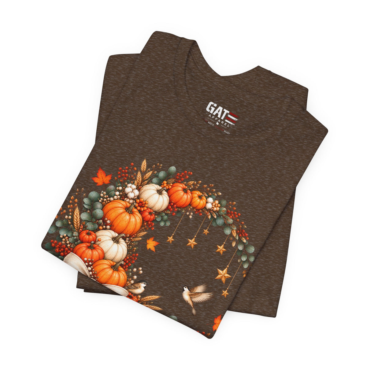 Autumn Pumpkin Wreath Tee