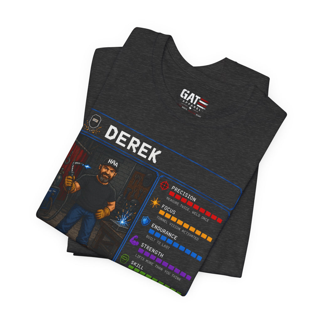Custom Welder RPG Character Shirt| Personalized Welding Gift