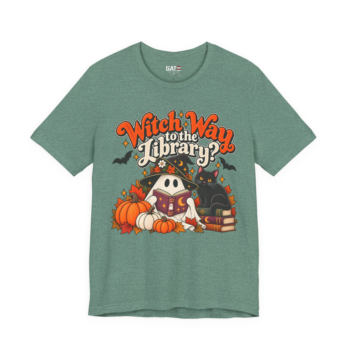 Witch Way to the Library Halloween Shirt | Book Lover Tee