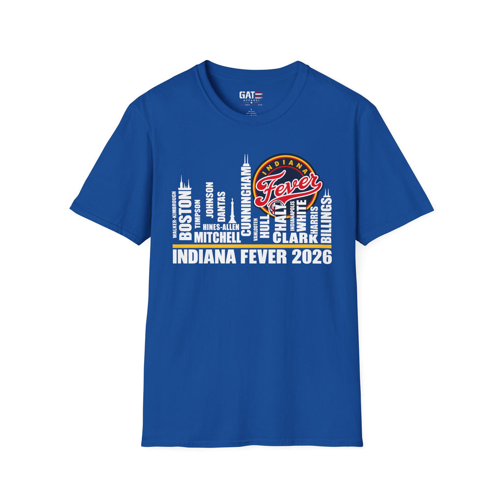 Indiana Fever Team Shirt Caitlin Clark Sophie Cunningham WNBA Basketball Tee