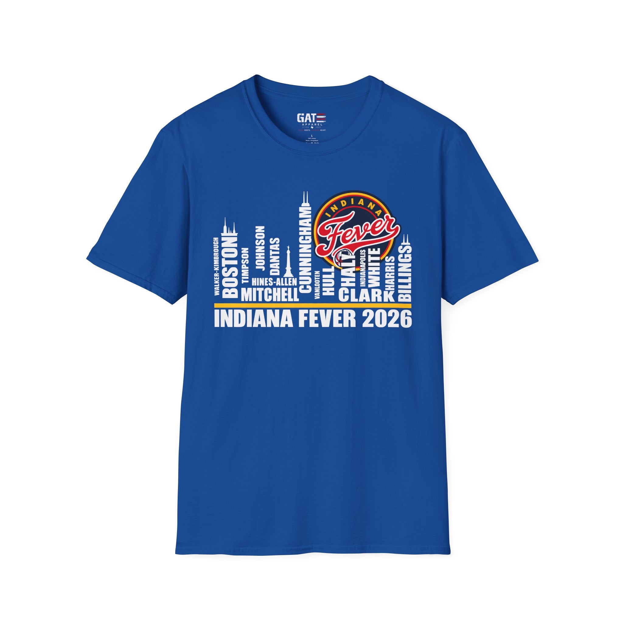 Indiana Fever Team Shirt Caitlin Clark Sophie Cunningham WNBA Basketball Tee