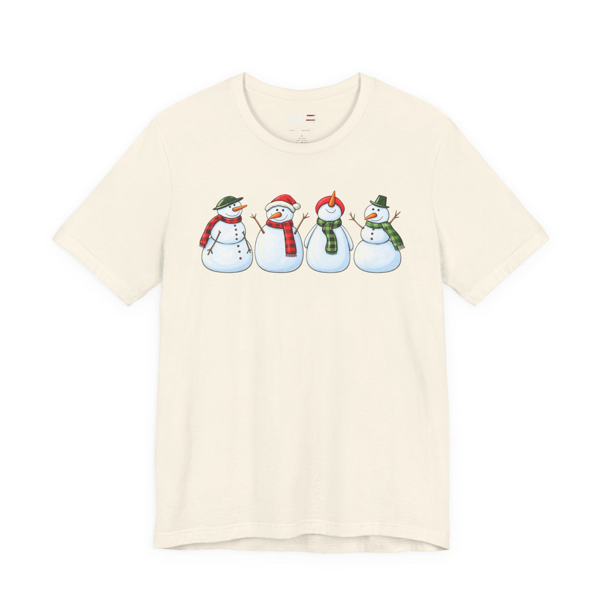 Snowman Winter Graphic T-Shirt - product mockup view 2