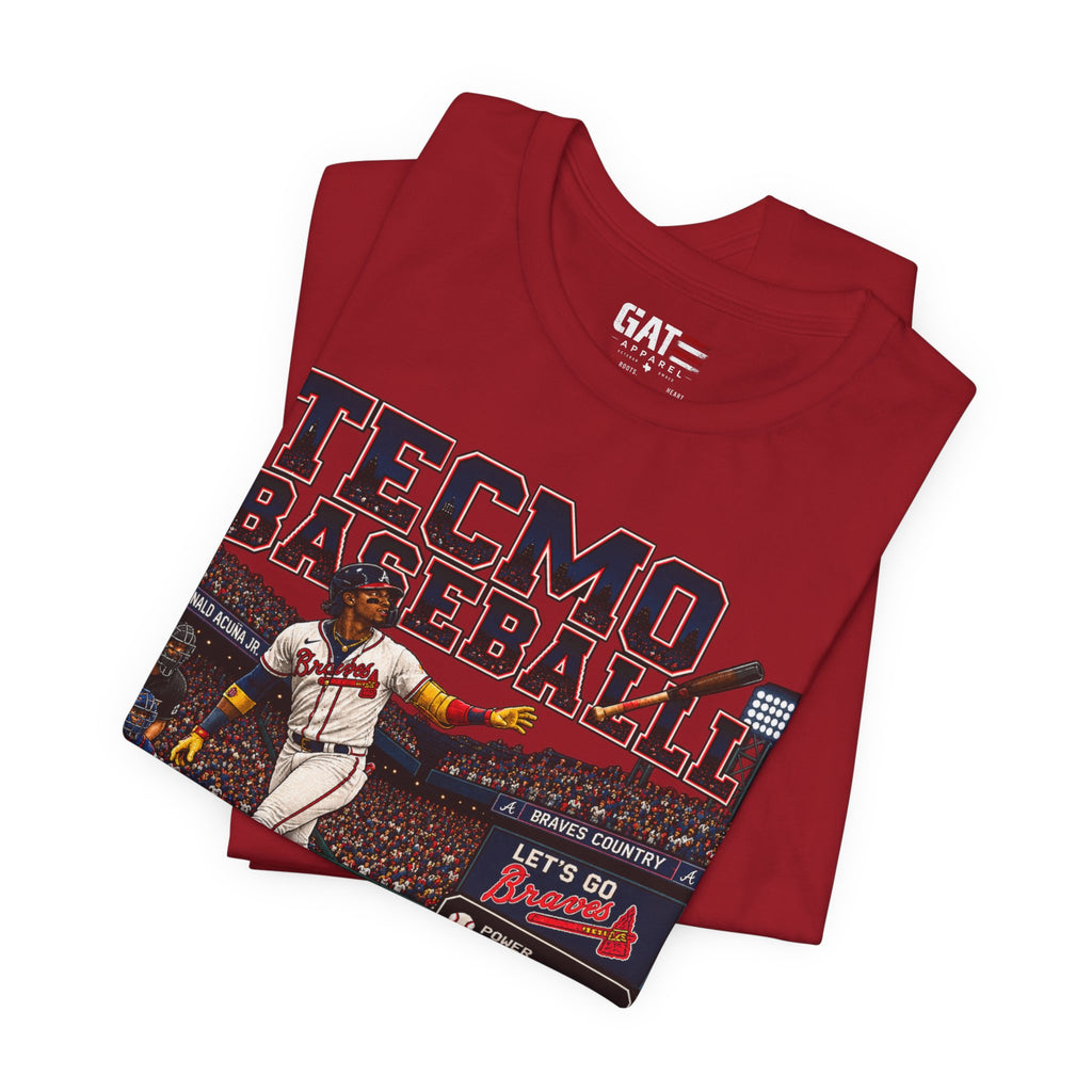 Ronald Acuña Jr. Tee Atlanta Braves — Retro Arcade Baseball T-Shirt