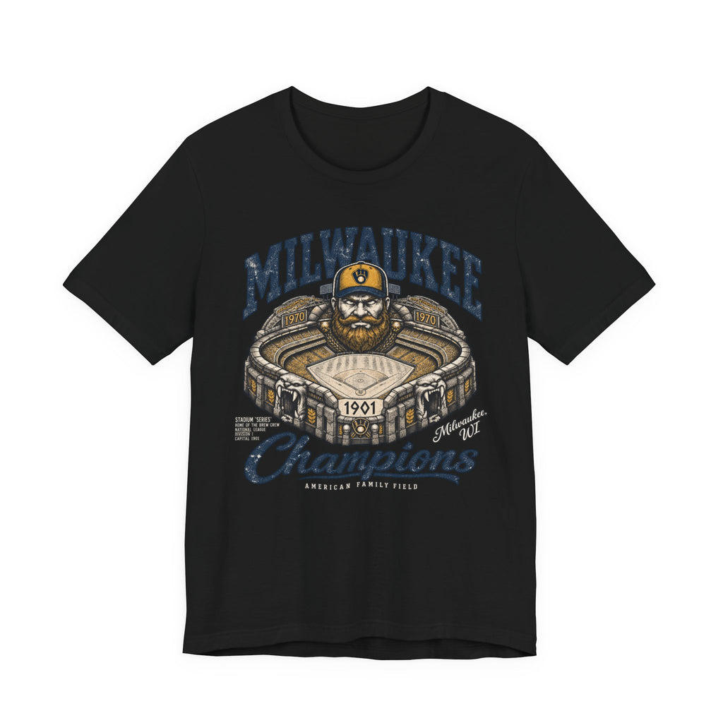 Milwaukee Brewers stadium Champions fan graphic T-shirt - product photo