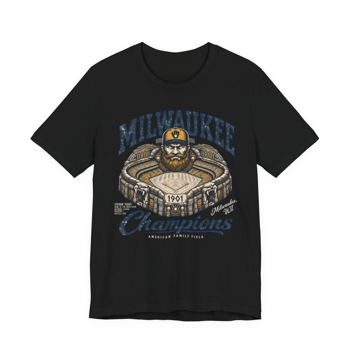 Milwaukee Brewers stadium Champions fan graphic T-shirt - product photo