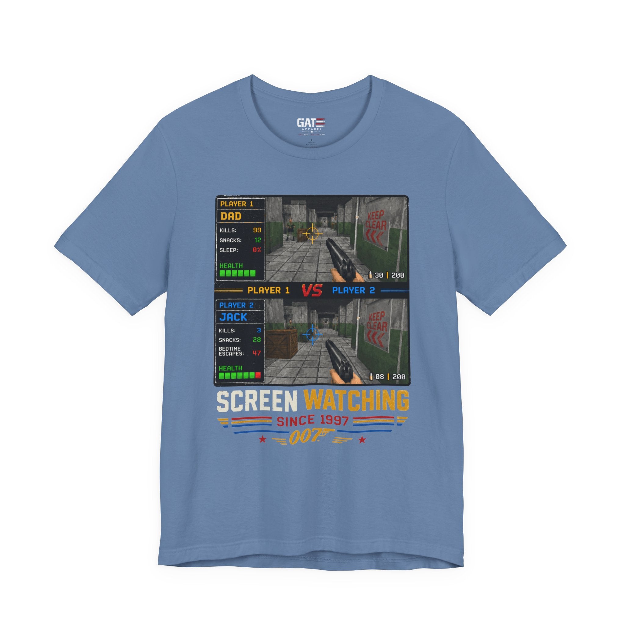 Personalized Shirt, Custom Gamer Shirt,GoldenEye 007 Shirt, Retro Gaming Shirt, N64 Gamer Gift, 90s Gaming Shirt, Father's Day Gift for Him