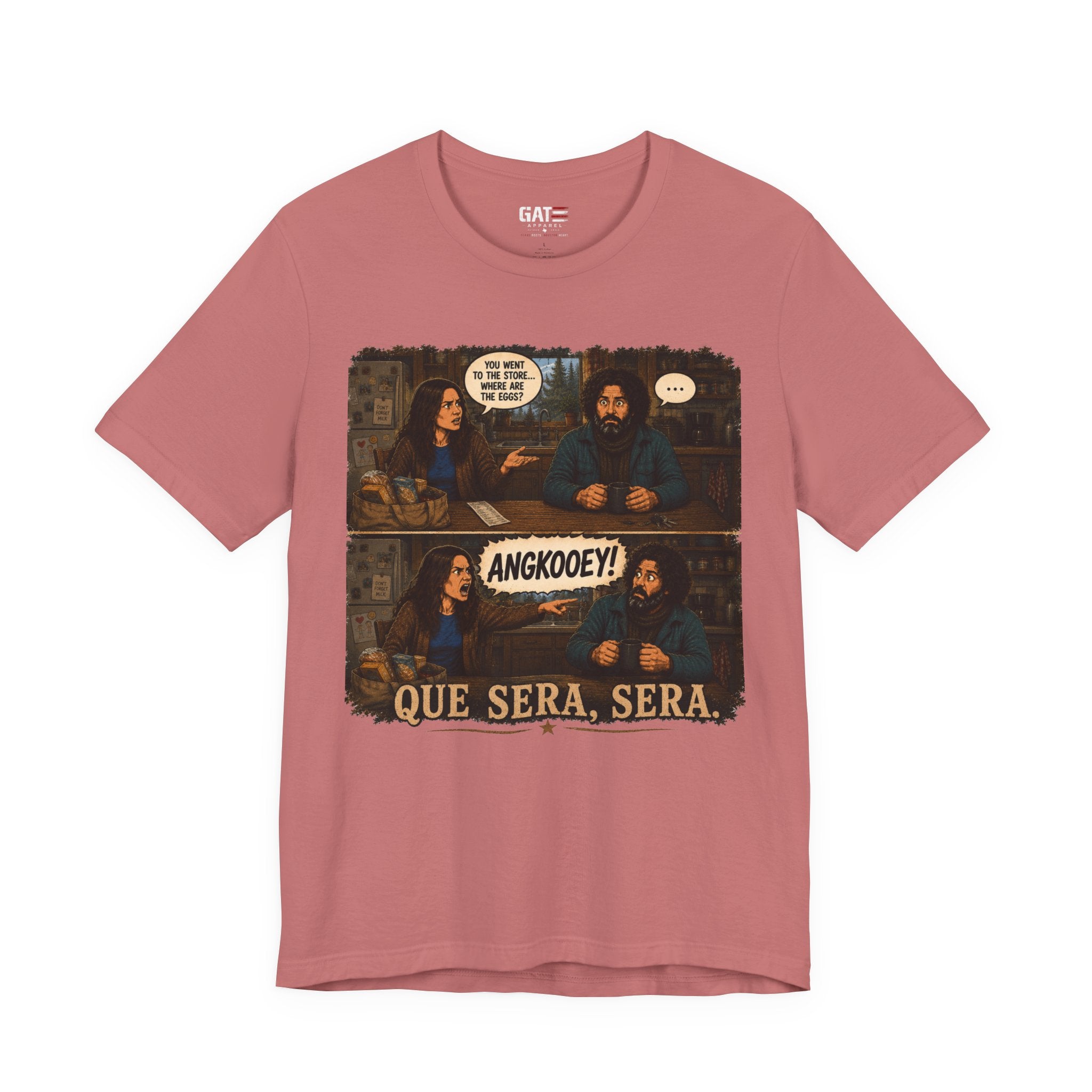 From|FromVille|Angkooey|Funny Horror Comedy Tee| Forgot The Eggs