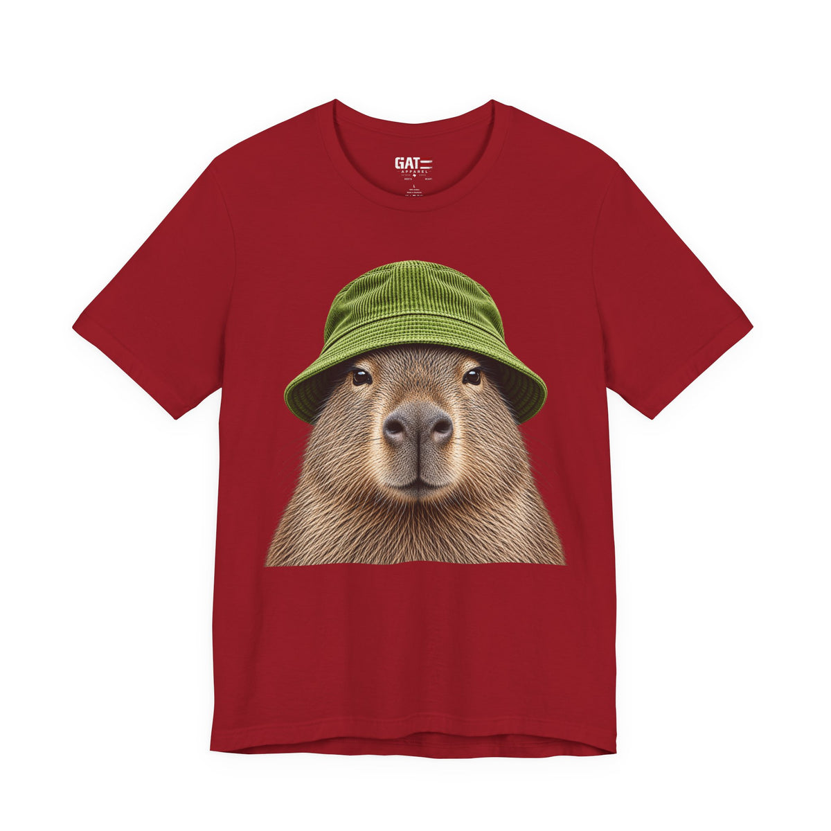 Capybara wearing a beanie graphic T-shirt - alternate product photo 11