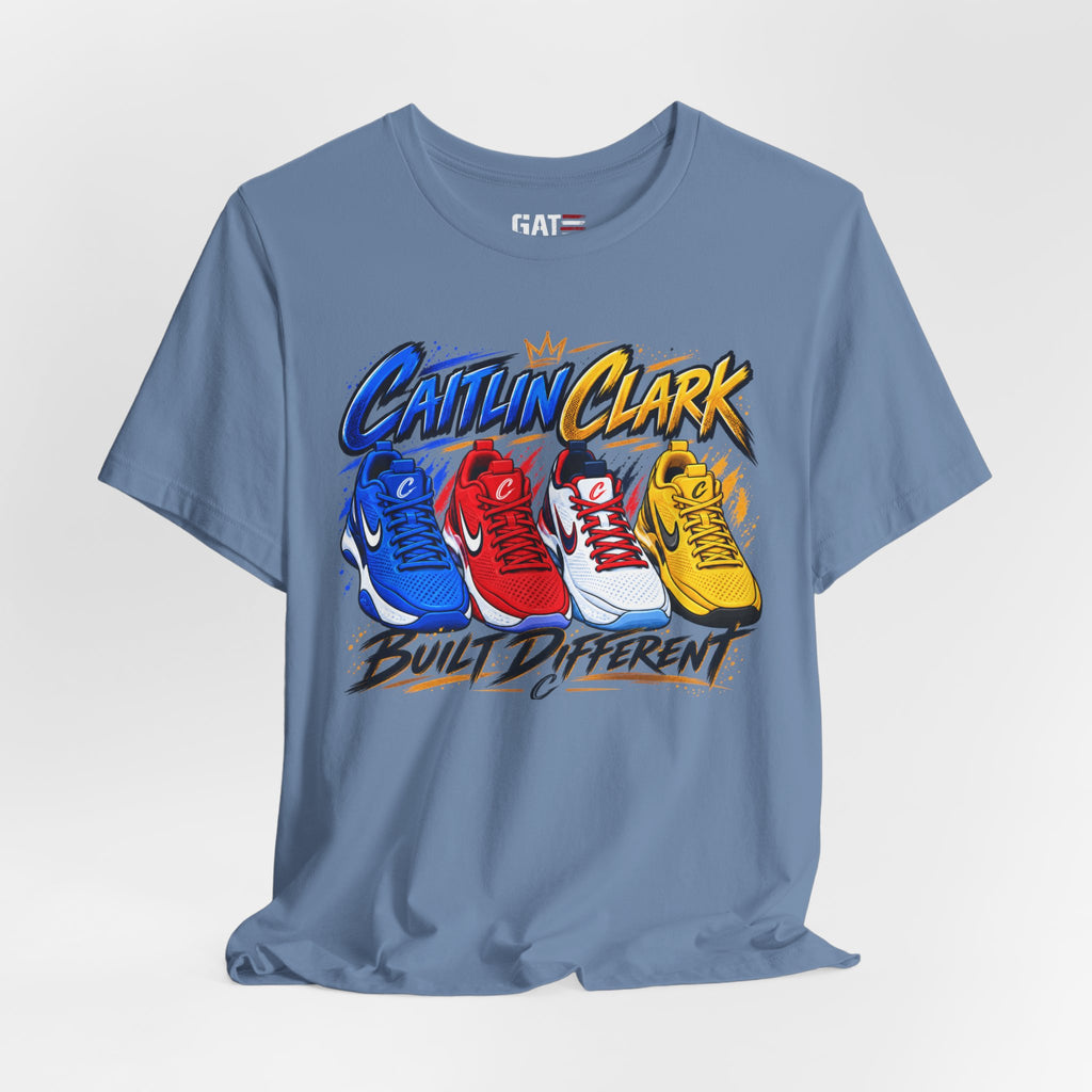 Caitlin Clark Built Different Sneaker Shirt | Indiana Fever Tee