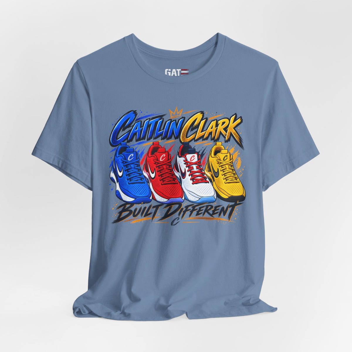 Caitlin Clark Built Different Sneaker Shirt | Indiana Fever Tee