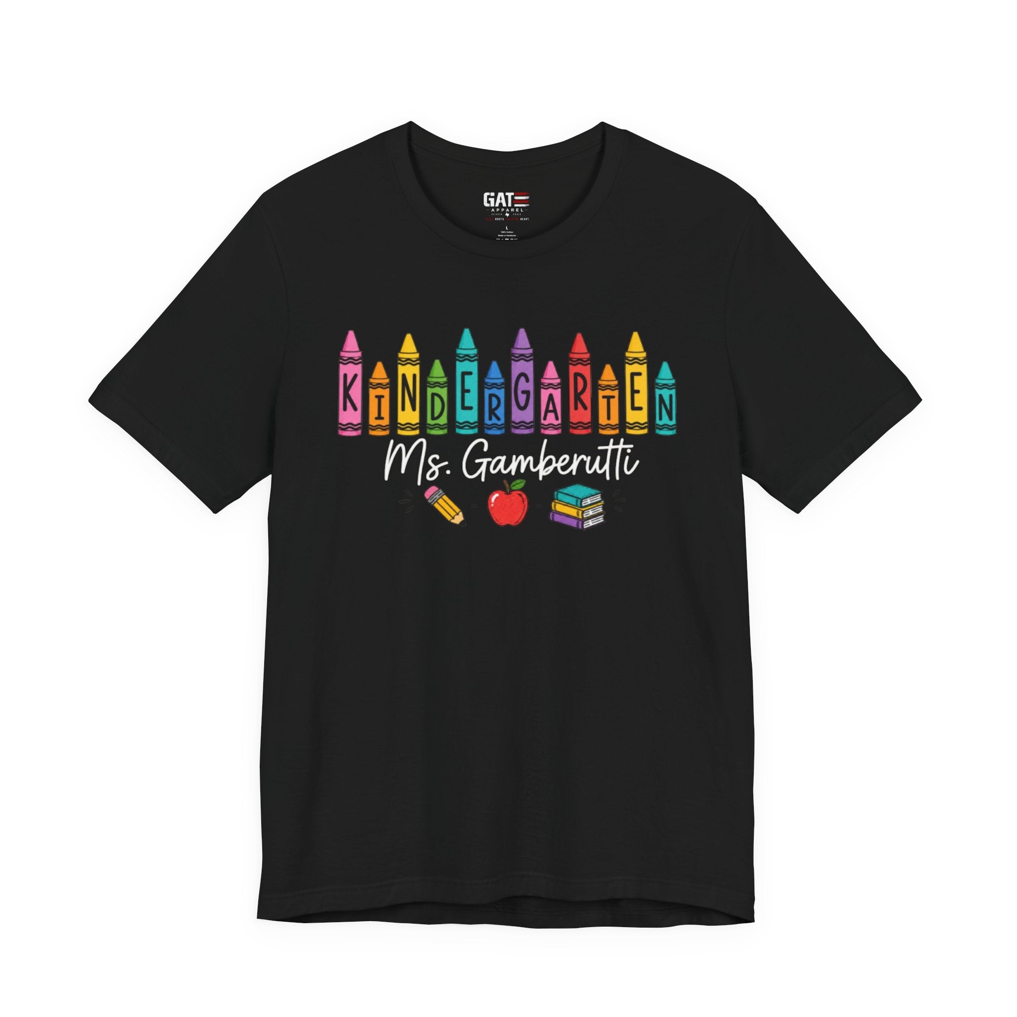 Customize Grade Level and Name Teacher Crayon Shirt