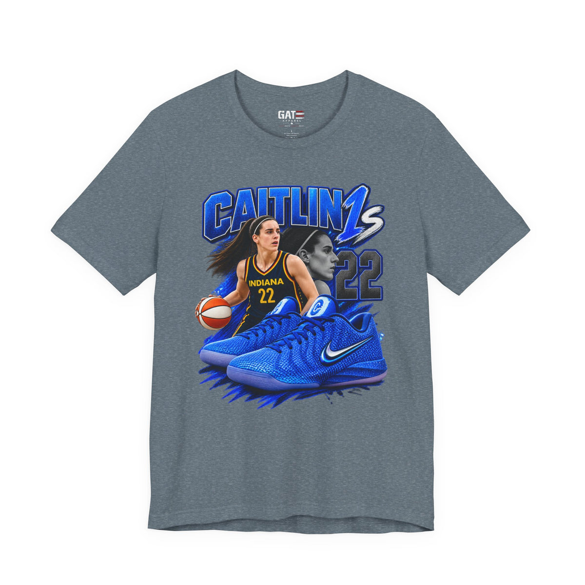 Caitlin Clark Caitlin 1s Blue Racer Sneaker Shirt