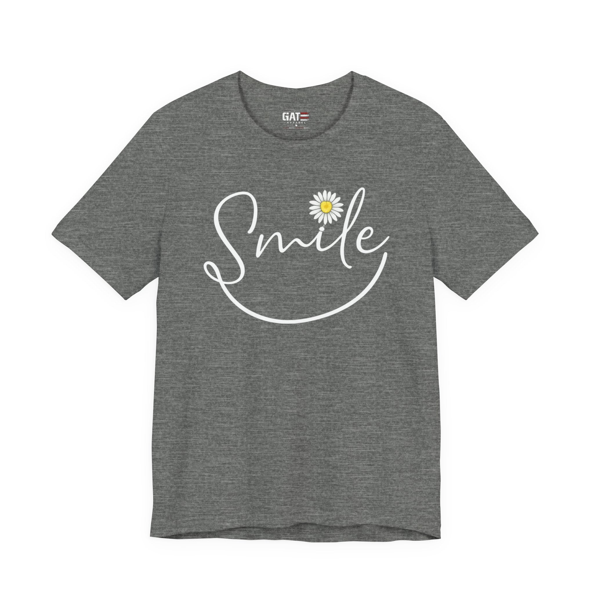 Smile Daisy Tee — Women's Floral Graphic T-Shirt