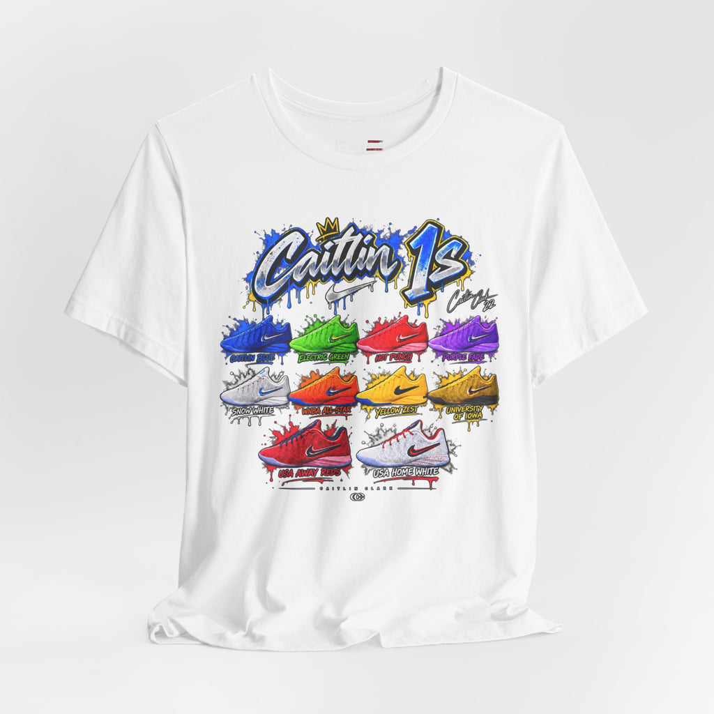 Caitlin Clark Caitlin 1s Sneaker Shirt | Indiana Fever Tee