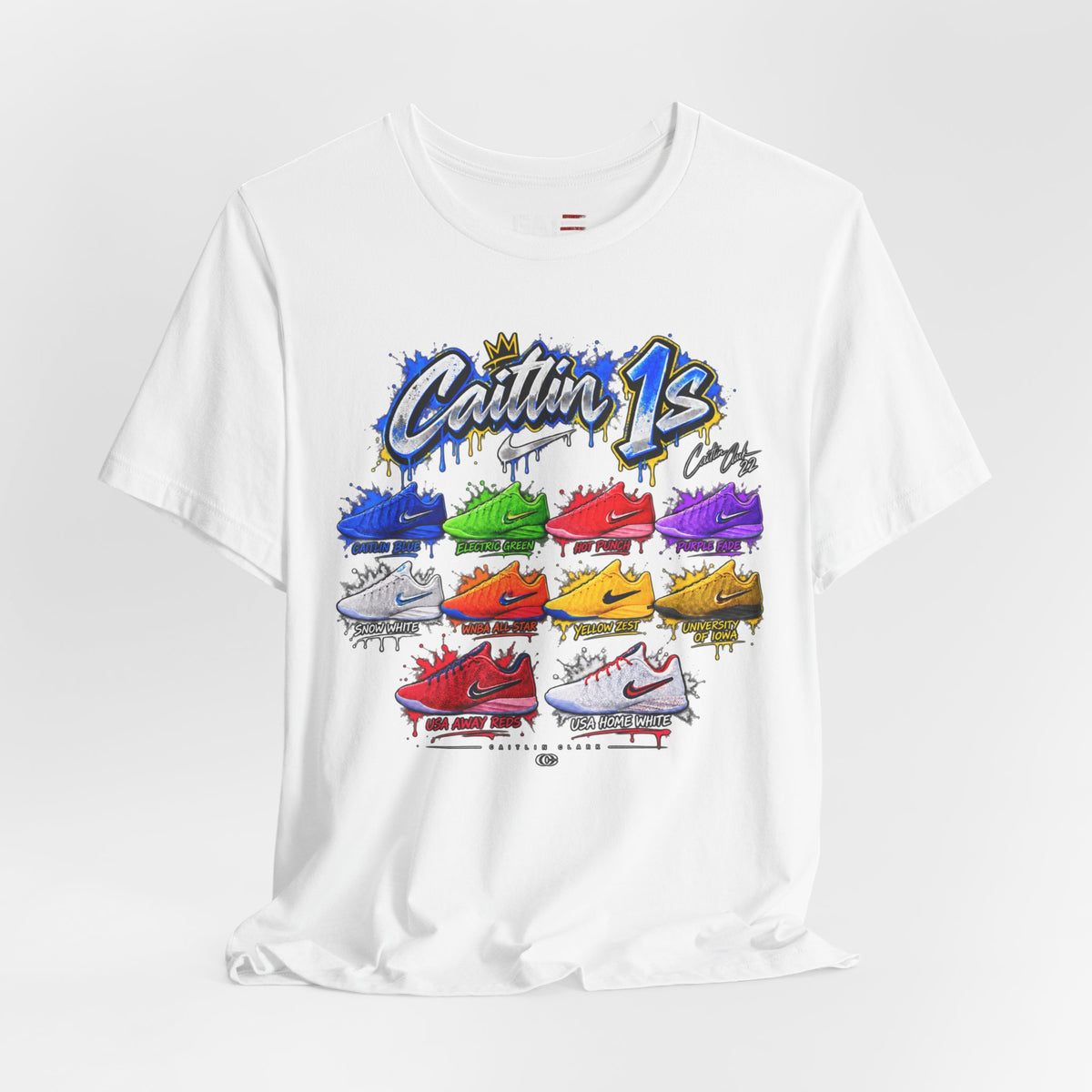 Caitlin Clark Caitlin 1s Sneaker Shirt | Indiana Fever Tee