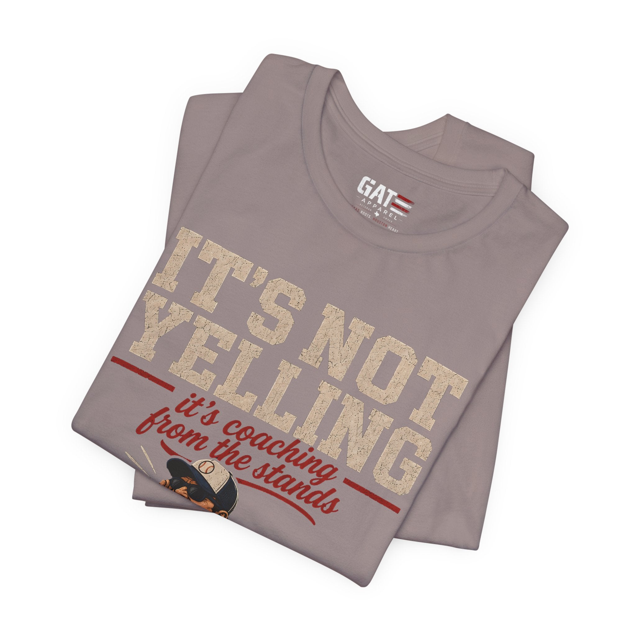 It's Not Yelling It's Coaching From The Stands Baseball Dad Shirt, Funny Baseball Dad Tee, Travel Ball Dad Gift Father's Day