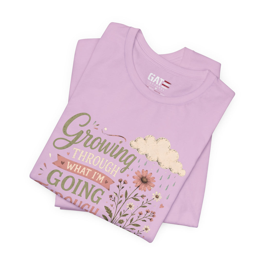 Motivational Christian Shirt for Women, Inspirational Growth Graphic Tee, Faith Encouragement Shirt, Floral Positive Mindset Gift