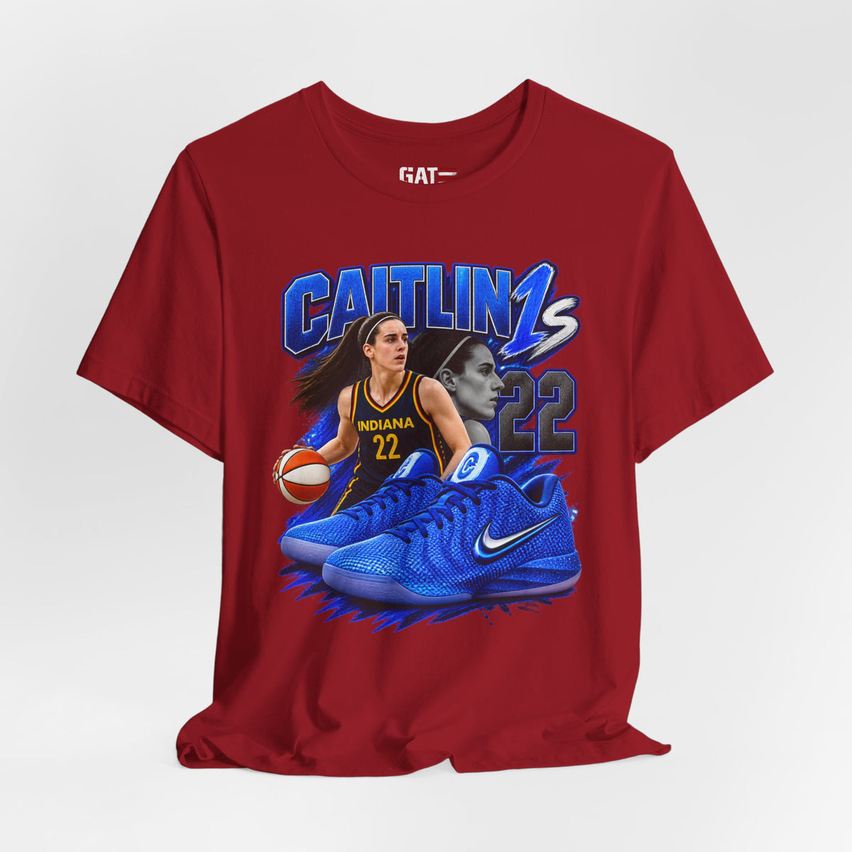 Caitlin Clark Caitlin 1s Blue Racer Sneaker Shirt