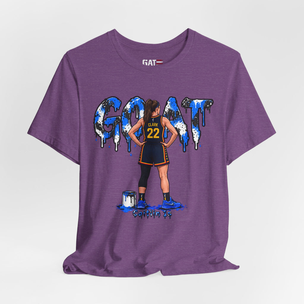 Caitlin Clark Caitlin 1s GOAT Blue Paint Sneaker Shirt
