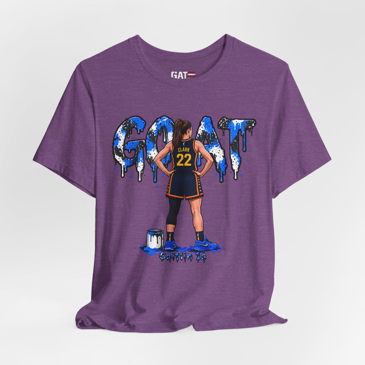 Caitlin Clark Caitlin 1s GOAT Blue Paint Sneaker Shirt