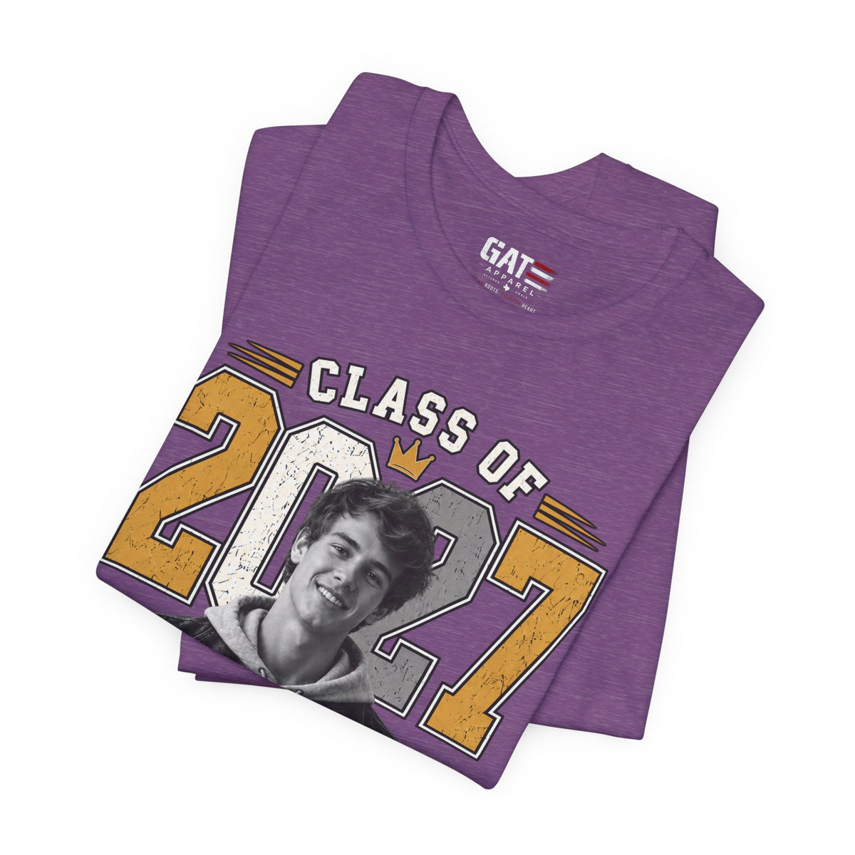 Personalized Senior 2027 Custom Photo Shirt | Graduation Tee