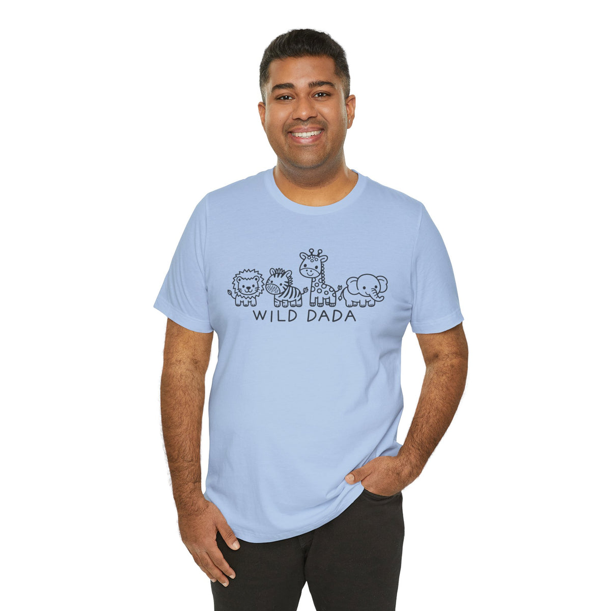 Wild Dada Safari Animal T-Shirt – Cute Graphic Tee for Dads