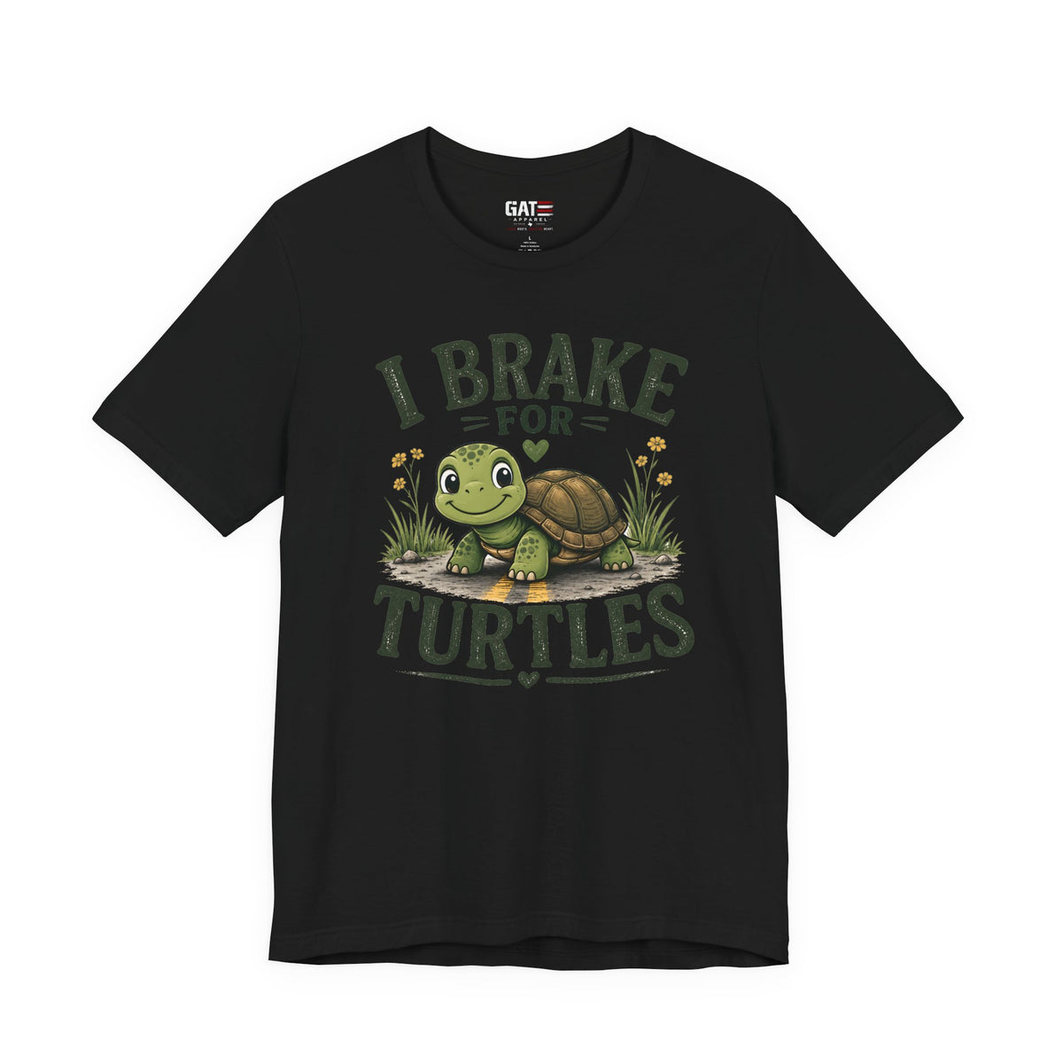 I Brake for Turtles Shirt | Funny Turtle Lover Tee