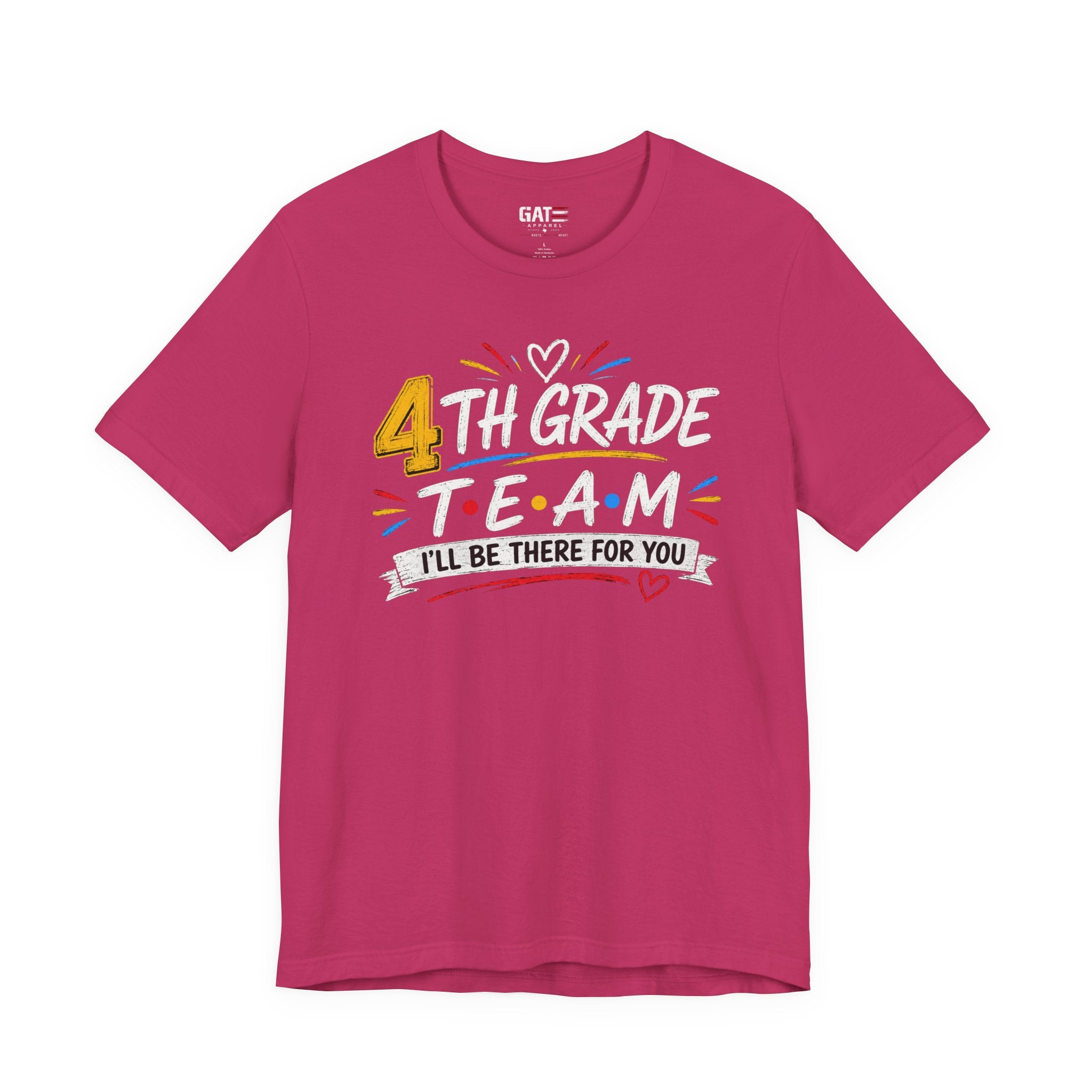 4th Grade Team Tee, Teacher Squad Shirt, Color Dot Inspired Teacher Shirt, Grade Level Team Gift, School Staff Apparel, Friends Theme
