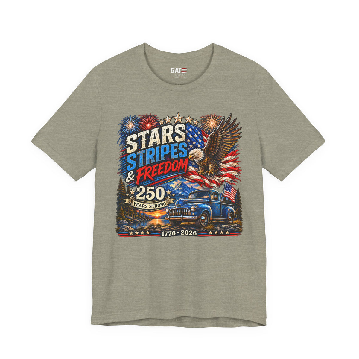 Stars Stripes & Freedom 250th Anniversary Shirt | Patriotic Tee