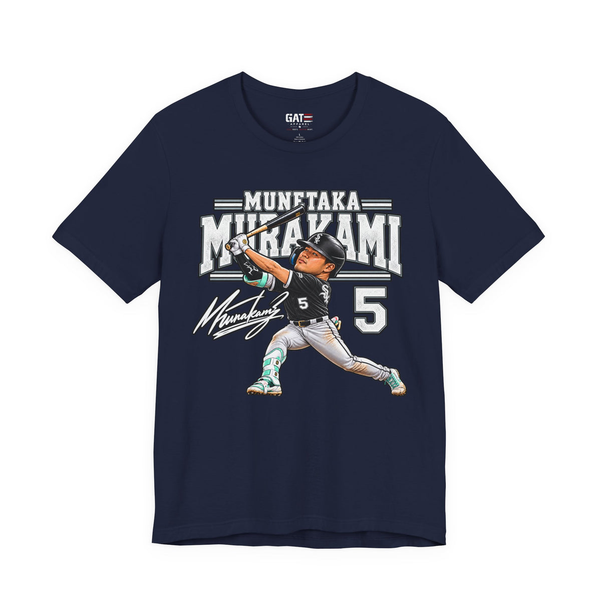 Munetaka Murakami #5 baseball graphic tee product mockup 7