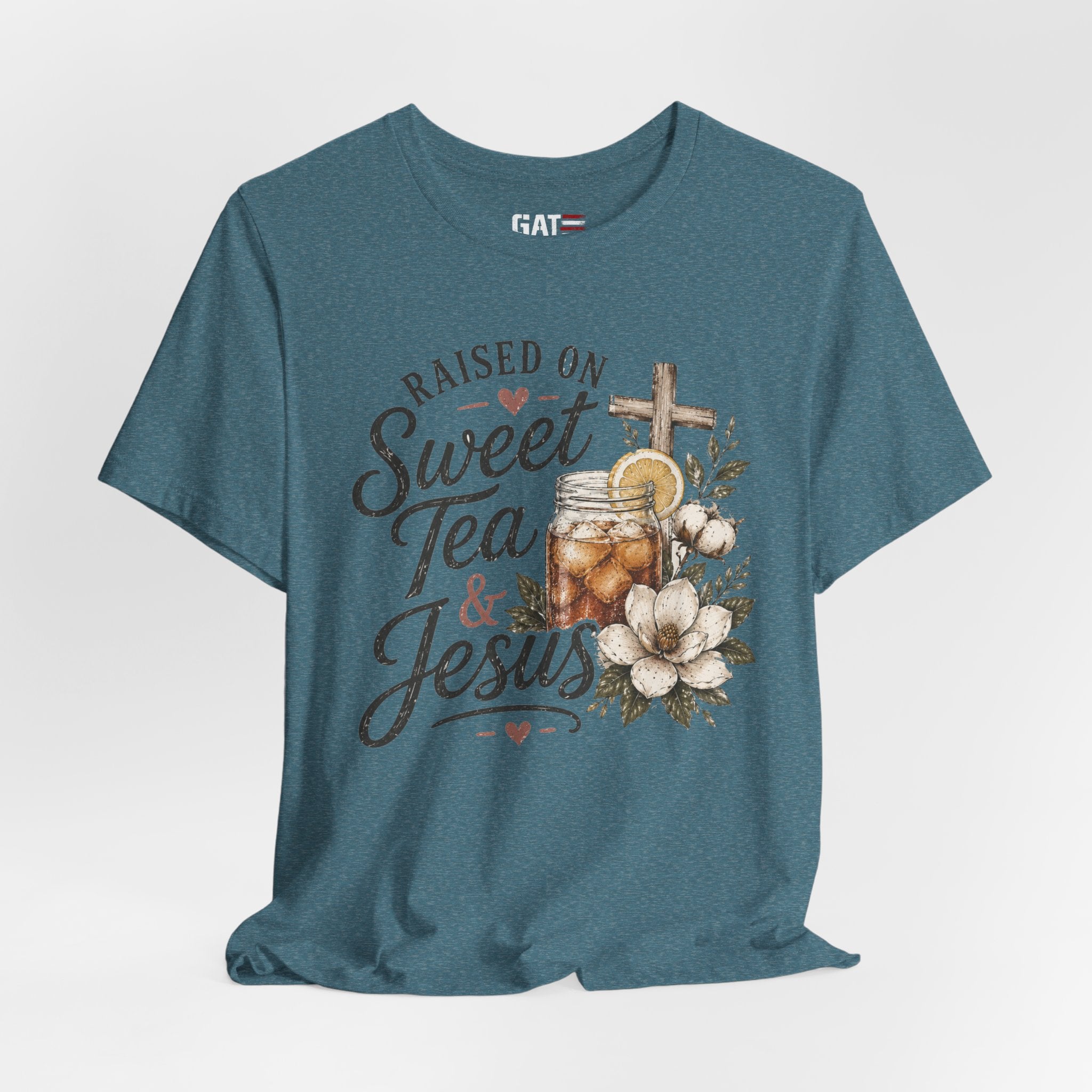 Southern Christian Shirt, Faith Graphic Tee, Sweet Tea Lover Shirt, Country Living Tee, Rustic Farmhouse Gift, Southern Mom Tee
