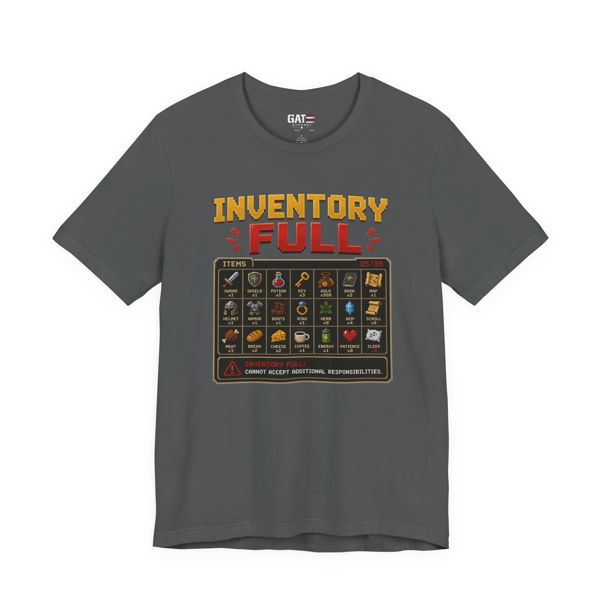 Inventory Full | Retro Gaming Shirt